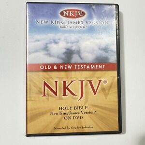 NKJV Holy Bible New King James Version Old & New Testament DVD Stephen Johnston